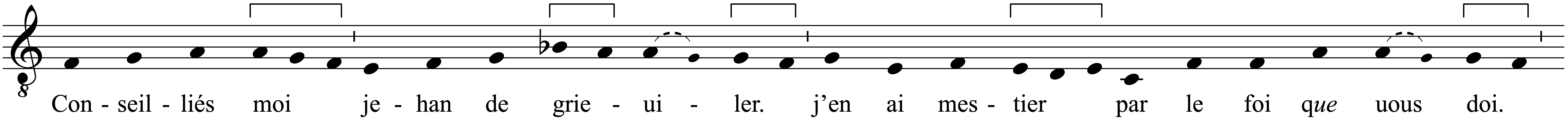 Work musical notation